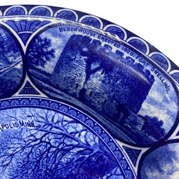 Vintage MINNEAPOLIS, Minn Souvenir Plate Landmarks Rowland & Marsellus Co. - Picture 7 of 12